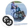 FOMIYES Wheelchair Replacement Tires Small Sturdy Non-slip Front Wheels Wheelchair Accessories Wheels Parts view 3