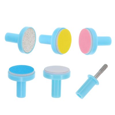 HAPINARY 6pcs Electric Nail File Replacement Pads for Grinding and Polishing Grooming Kit for Boys and Girls and Adults Soft Sandpaper Pads