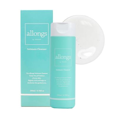 Allongs Feminine Wash for Women - pH Balanced Cleanser for Intimate Hygiene, Gentle & Natural Formula for Sensitive Skin, 6.76 fl oz