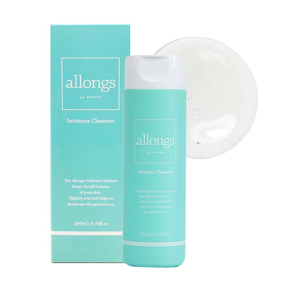 Allongs Feminine Wash for Women - pH Balanced Cleanser for Intimate Hygiene, Gentle & Natural Formula for Sensitive Skin, 6.76 fl oz