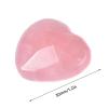 HSDXBA 5 Packs Healing Crystal Polished Cute Heart Love Pocket Stone Natural Rose Quartz Carved Palm Worry Stone Chakra Reiki Balancing Feng Shui Decor,3cm/1.2" L view 2