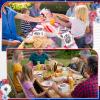 200 Pcs 4th of July Napkins Patriotic Guest Napkins Disposable Paper 2 Ply America Cocktail Hand Towel for Election Veterans Day Independence Day USA Party(Flowers) view 4