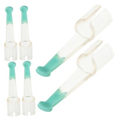Baluue 6pcs Reusable Silicone Ear Scoop Replacement Transparent Ear Wax Removal Spoon Tips for Gentle Soft Accessory for Adults