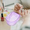 Purple Plastic Nail Soaking Bowl for Manicure Cuticle Softening view 4