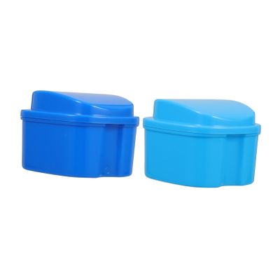 FOMIYES Denture Box Filter Portable Retainer Case Braces Retainer Storage Cleaning Cup Tooth Saver Box Tray Case for Travel Dining