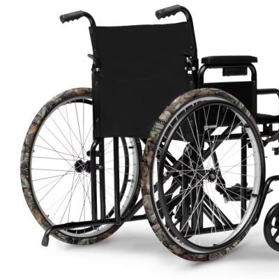 LedBack Branches Leaves Design Tires Protective Cover Indoor Use Wheelchair Tire Cover for 24 Inch Tire, Easy to Clean