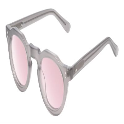 Reptile Malayemys Pink Tint FL-41 Glasses Grey Crystal Women Blue Light Sensitivity Migraine Glasses FL41 Photophobia Reader