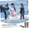 JOINPAYA 3pcs Ergonomic Cane Handle Grips Sponge Padding Walking Cane Ice Grip Covers for Crutch Handle Non-slip and Comfortable view 3