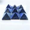 10Pcs Wholesale Natural Quartz Lapis Lazuli Crystal Tower Pyramid Gift view 1