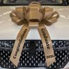 Giant 30 Inch Gold Black Graduation Car Bow Congratulations Graduate 2026 Waterproof Magnetic 47 Inch Tall Handmade USA Indoor Outdoor No Assembly School Colors view 4