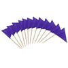 100 Pcs Solid Blank Triangle Toothpick Flag, Mini Blank Toothpick Flag Cupcake Toppers, DIY Decoration Markers (White) view 4
