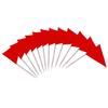 100 Pcs Solid Blank Triangle Toothpick Flag, Mini Blank Toothpick Flag Cupcake Toppers, DIY Decoration Markers (Red) view 1