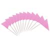 100 Pcs Solid Blank Triangle Toothpick Flag, Mini Blank Toothpick Flag Cupcake Toppers, DIY Decoration Markers (Red) view 4