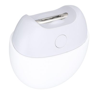Electric Nail Clipper with Light, Automatic Baby Nail Clippers, Fingernail Cutter and File, Rechargeable Fingernail and Toenail Grinder Cutter for Baby Adults Seniors (White)