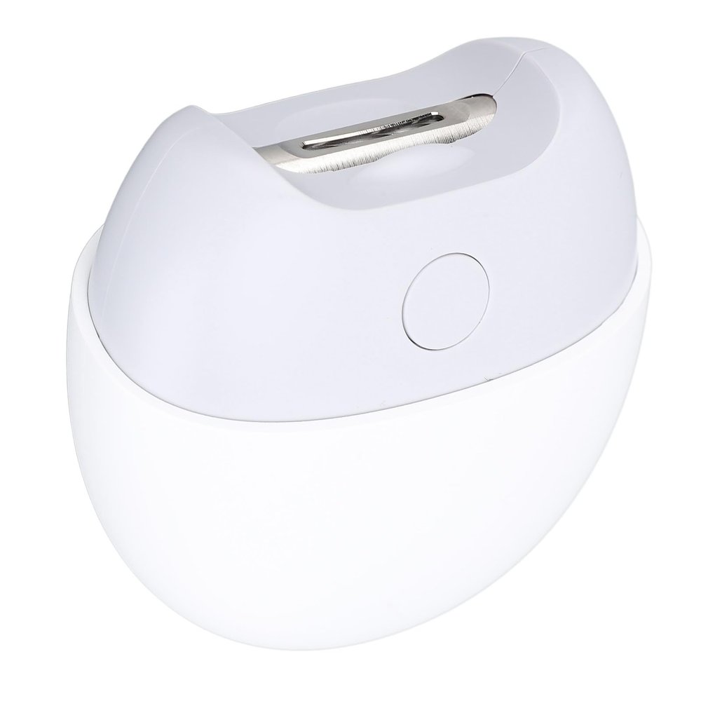 Electric Nail Clipper with Light, Automatic Baby Nail Clippers, Fingernail Cutter and File, Rechargeable Fingernail and Toenail Grinder Cutter for Baby Adults Seniors (White)