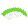 100 Pcs Solid Blank Triangle Toothpick Flag, Mini Blank Toothpick Flag Cupcake Toppers, DIY Decoration Markers (Green) view 1