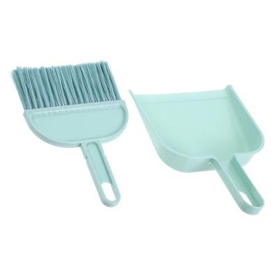KICHOUSE 1set Mini Broom and Dustpan Classroom and Car Cleaning Compact Dust Pan Handle for Bed Hair and Dust Removal Portable and Efficient Desktop Broom Set