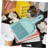 KICHOUSE 1set Mini Broom and Dustpan Classroom and Car Cleaning Compact Dust Pan Handle for Bed Hair and Dust Removal Portable and Efficient Desktop Broom Set view 4