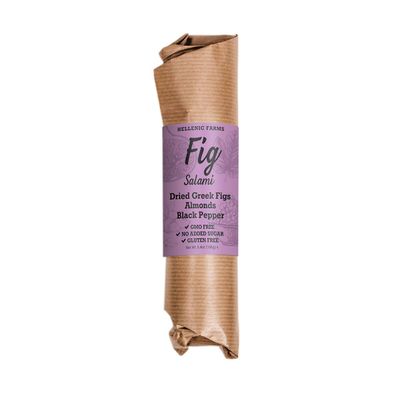 Hellenic Farms FIG Salami with Almonds & Black Pepper, Vegan