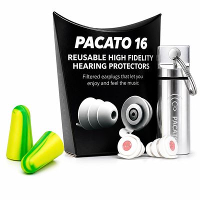 High Fidelity Earplugs for Concerts, Festivals, DJs, Musicians & Motorcycle Riding Reusable Noise Reduction Ear Plugs for Clear Sound Hearing Protection (Up to 32 dB)