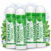 Z!NGHA Natural Aromatherapy Nasal Inhaler Stick for Sinus Relief, Focus & Stress Relief | Portable Dual-Hole Essential Oil Blend (4PK, Spearmint) view 1