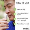 Z!NGHA Natural Aromatherapy Nasal Inhaler Stick for Sinus Relief, Focus & Stress Relief | Portable Dual-Hole Essential Oil Blend (4PK, Spearmint) view 3