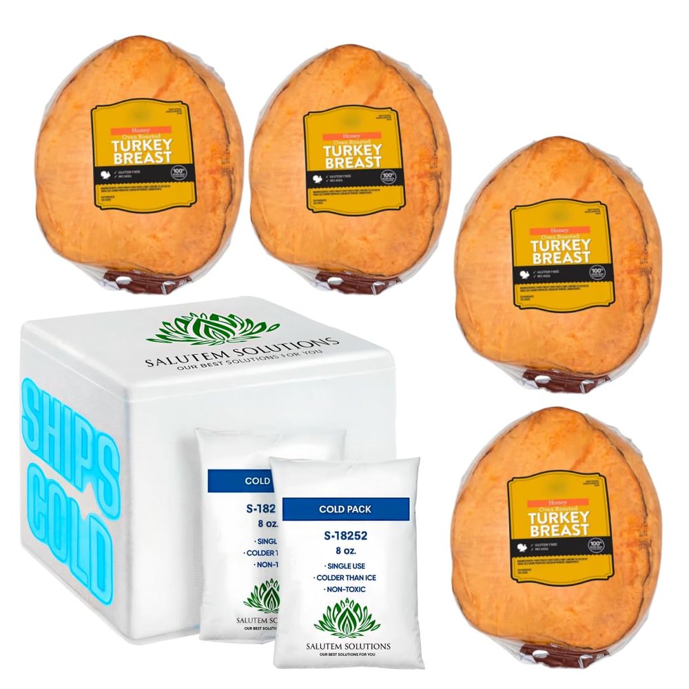 Salutem Vita - Honey Turkey Breast, 1 lbs. (actual weight may vary within 5%) - Pack of 4