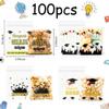 100 PCS Clear Cellophane Ziplock Bags(4x4), Graduation Candy Goodie Goody Treat Cookie Small Gifts Bags Pouch Package Graduation Party Favors Supplies Wrap Congrats Grad Decorations Class of 2025 view 2