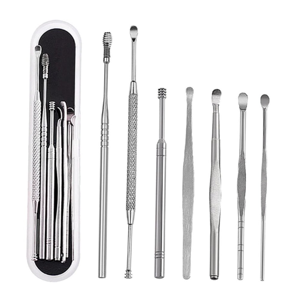 FOYTOKI Stainless Steel Ear Earwax Removal Double-Ended Ear Scoop for Ear Cleaning