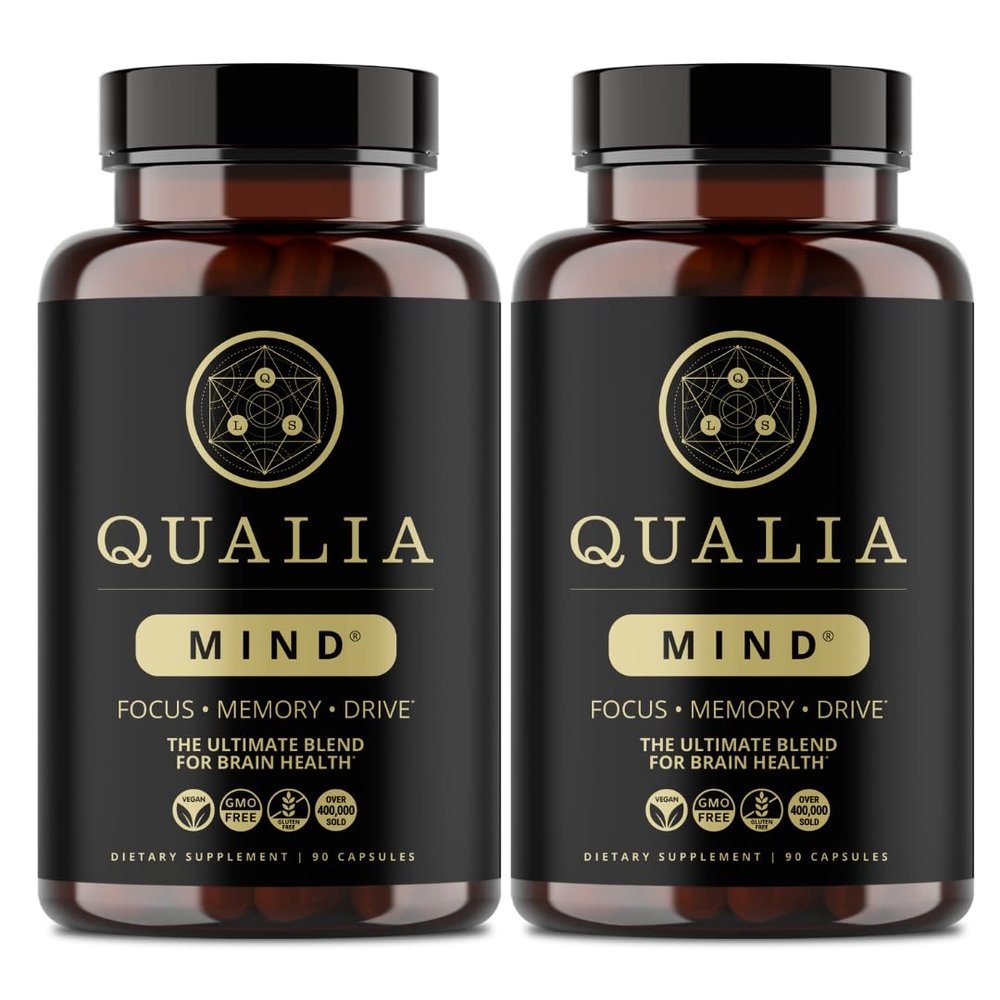 Qualia Mind | Memory & Long-Term Brain Health, Brain Supplement, 2-Pack