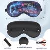 2 Pcs Sleep Mask for Kids Boys, Silk Eye Covers for Sleeping, Adjustable Strap & Light Blocking Design, Adult Children's Bedtime Blindfold for Travel and Home Use with Gift Box view 2