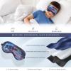 2 Pcs Sleep Mask for Kids Boys, Silk Eye Covers for Sleeping, Adjustable Strap & Light Blocking Design, Adult Children's Bedtime Blindfold for Travel and Home Use with Gift Box view 4