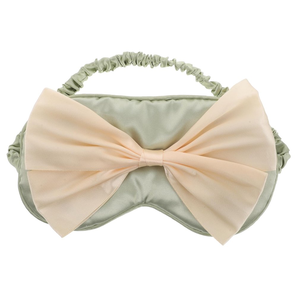 LIFKOME Cute Bow Sleep Mask for Women Gentle Pressure Decorative Eye Mask for Girls Comfortable Sleepover Party Supplies