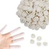 100 Pcs Finger Cots, Silicone Finger Sleeves Cover Protection for Finger Tips, Disposable Latex Finger Protector Fingertips, Handmade Anti Static Thumb Cover, Finger Gloves Caps Finger Protectors view 1