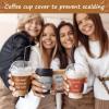 Dingion 200 Pack Coffee Cup Sleeves Disposable for Cold Drinks for 12 16oz view 2
