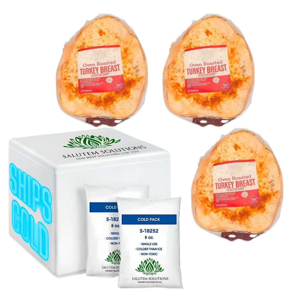 Salutem Vita - Oven-Roasted Turkey Breast, 1 lbs. (actual weight may vary within 5%) - Pack of 3