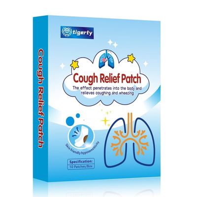 tigerty Cough Patch Easy Stickers - Stick Patches for Kids and Adults - All-Natural Cold & Cough Relief, Chemical Free - Natural Herb Cough Patch (10 Pack), Package Upgrade, new & Old Random delivery