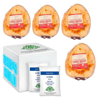 Salutem Vita - Oven-Roasted Turkey Breast, 1 lbs. (actual weight may vary within 5%) - Pack of 4