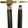 Nishpax Solid Brass Axe Head Handle Wooden Walking Stick - Wooden Lightweight Walking Cane 36" AntiqueVictorian Adjustable Cane for Unisex, Men, Women, Elderly People view 2