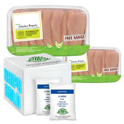 Salutem Vita - Chicken Breasts, 3.2 lbs. (actual weight may vary within 5%) - Pack of 2