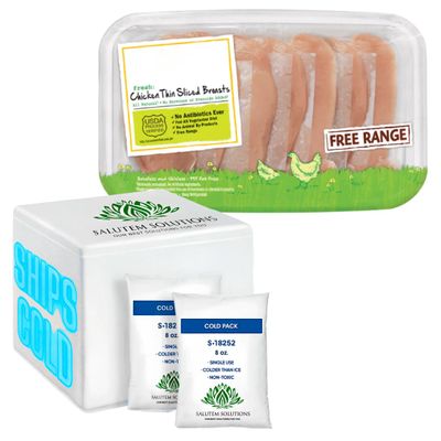 Salutem Vita - Thin Sliced Chicken Breasts, 2.2 lbs. (actual weight may vary within 5%)