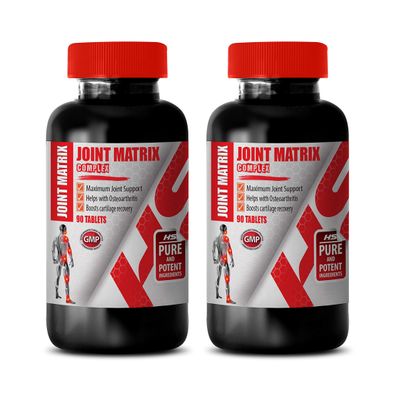 Mobility Support - JOINT MATRIX COMPLEX - Active Lifestyle, Wellness Formula, Flexibility Blend, Joint Nutrition, Structural Support, Motion Formula, Natural Joint Support 2 Bottles 180 Capsules