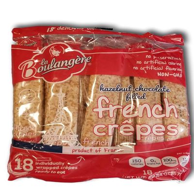 la Boulangere Hazelnut Chocolate Filled French Crepes By Snacks and More