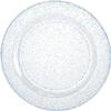 EcoQuality 9 Inches Blue Premium Plastic Round Dinner Plates with Glitter Design - Elegant Disposable Plates for Parties, Weddings, Events - Durable, Stylish, Reusable Tableware (90) view 1