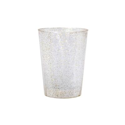 10oz Plastic Tumbler with Gold Glitter Design Elegant Disposable Drinkware for Parties, Weddings, and Events Durable, Reusable, Stylish Cups for Cocktails, Wine, Beverages, BPA-Free (120)