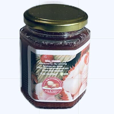A&J Jamming Gourmet Lychee&Strawberry jam, Lab Certified, Randolph MA, 6.63 oz Glass Jar