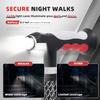 BigAlex Folding Walking Cane with Two Led Lights for Elderly Solid Base Adjustable Walking Stick with Carrying Bag for Men Women view 2