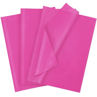 120 Sheets 20"X14" Hot Pink Tissue Paper for Gift Bags Wrapping, Art Tissue Paper Bulk for Weddings Birthday Party Crafts Decoration