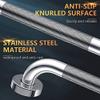 12 Inch Non Slip Shower Grab Bar Chrome Plated Stainless Steel Bathroom Grab Bar With Textured Handle| | - - (Color: Silver) view 3