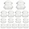 15 Pcs Cupping Therapy Set 4 Sizes Clear Silicone Cupping Massage Cups Kit,Professional Therapy Household and Studio for Cellulite Reduction/Body Myofascial/Muscle Nerve Joint Pain view 1